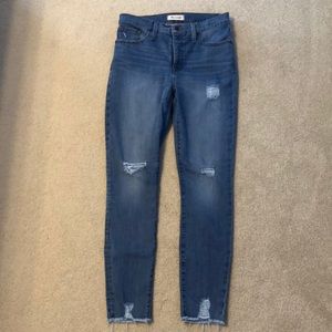Madewell - High Rise Distressed Skinny Jeans